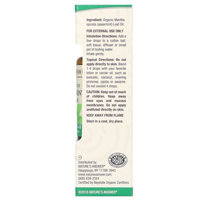 Odpowiedź natury, 100% czysty organiczny olejek eteryczny, włócznia, 0,5 fl oz (15 ml) Odpowiedź natury, 100% czysty organiczny olejek eteryczny, włócznia, 0,5 fl oz (15 ml)