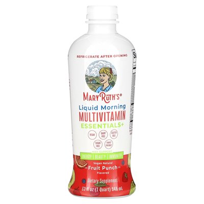 Maryruth's, Liquid Morning Multiwitamins Essentials+, Fruit Punch, 32 Fl Oz (946 ml) Maryruth's, Liquid Morning Multiwitamins Essentials+, Fruit Punch, 32 Fl Oz (946 ml)