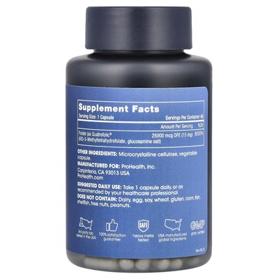 Długość zdrowotna, metylfolan, Quatrefolic®, 15 mg, 60 kapsułek Długość zdrowotna, metylfolan, Quatrefolic®, 15 mg, 60 kapsułek