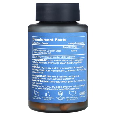 Health Length Optimized Curcumin 1000mg 60 Capsules (500mg per capsule)