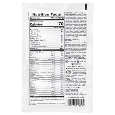 Naturesplus, Spiru-Tein®, Protein Powder, Untamed, Vanilla, 8 Packets, 0.8 oz (23 g) Each