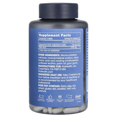 Długość zdrowotna, kwas jabłkowy + magnez, 180 tabletek Długość zdrowotna, kwas jabłkowy + magnez, 180 tabletek
