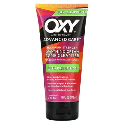 Oslen Skin Care, Beruhigende Aknecreme mit Präbiotika, Maximale Stärke, 5 fl oz (148 ml)