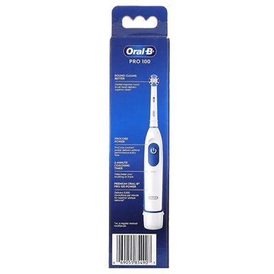 Oral-B, Pro 100, zasilanie szczoteczki do zębów, 1 szczoteczka do zębów Oral-B, Pro 100, zasilanie szczoteczki do zębów, 1 szczoteczka do zębów