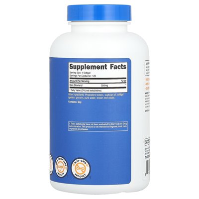 Nutricost, beta sitosterol, 250 mg, 120 softgels