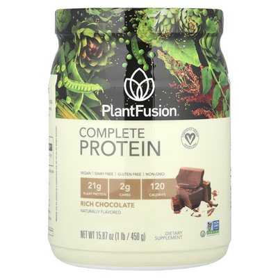 PlantFusion, Kompletne Białko, Bogate Czekoladowe, 1 funt (450 g)