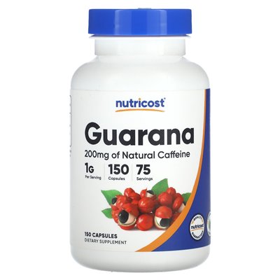 Nutricost, Guarana, 1000 mg, 150 kapsułek (500 mg na kapsułkę) Nutricost, Guarana, 1000 mg, 150 kapsułek (500 mg na kapsułkę)