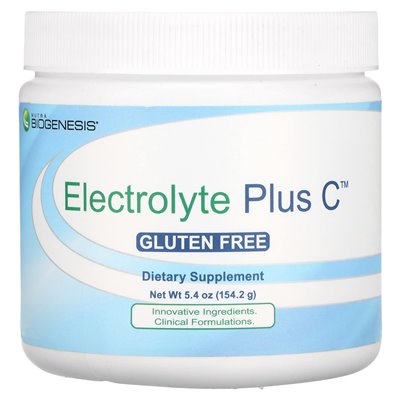 Biogeneza Nutra, elektrolit plus C, 5,4 uncji (154,2 g)