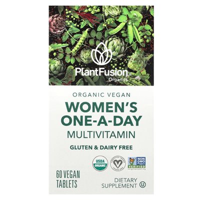 Plantfusion, mutivitamin dla kobiet, 60 wegańskich tabletek
