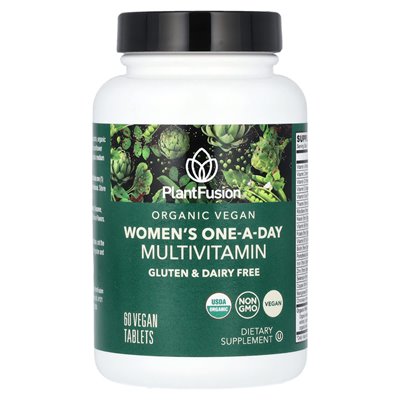 Plantfusion, mutivitamin dla kobiet, 60 wegańskich tabletek