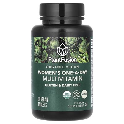 Plantfusion, multiwitamina dla kobiet, organiczna wegańska, 30 wegański tabletka