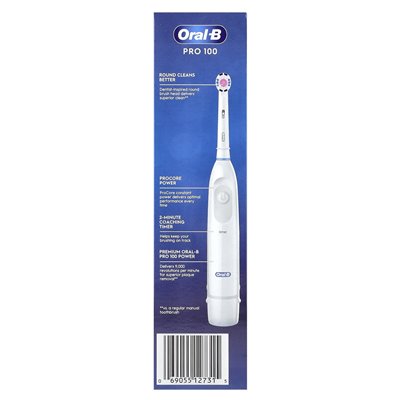 Oral-B, Oral-B 3D White Brilliance Whitening Battery Toothbrush, White, 1 Toothbrush Oral-B, Oral-B 3D White Brilliance Whitening Battery Toothbrush, White, 1 Toothbrush