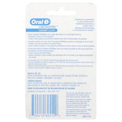 Oral-B, kompletny, satynfloss, mennica, 55 yd (50 m)