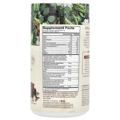 Plantfusion, Kompletter Pflanzenkollagen-Aufbauer, Reichhaltige Schokolade, 11,43 oz (324 g)