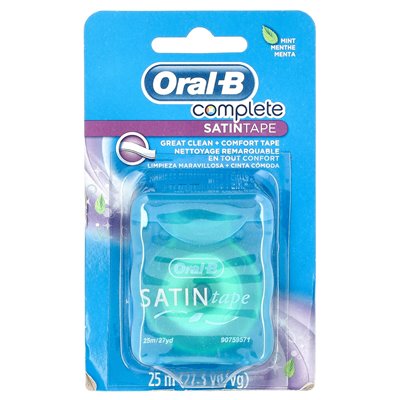 Oral-B, kompletny, satintape, mięta, 27 yd (25 m)