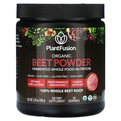 Plantfusion, organiczny proszek buraków, 6,43 uncji (180 g)