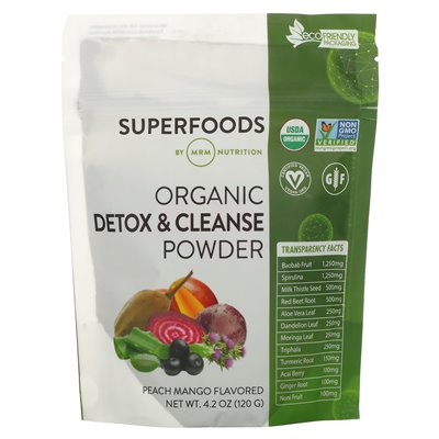 MRM Nutrition, Organic Detox & Cleanse Powder, Peach Mango, 4,2 uncji (120 g) MRM Nutrition, Organic Detox & Cleanse Powder, Peach Mango, 4,2 uncji (120 g)