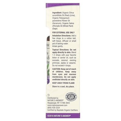 Odpowiedź natury, 100% czystych organicznych mieszanki olejków eterycznych, geranium i szałwia, 0,5 fl oz (15 ml) Odpowiedź natury, 100% czystych organicznych mieszanki olejków eterycznych, geranium i szałwia, 0,5 fl oz (15 ml)