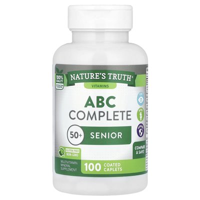 Nature's Truth, ABC Complete Multivitamin, 50+ seniorów, 100 powlekanych kapleczek