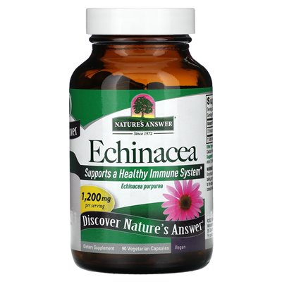 Nature's Answer, Echinacea, 1200 mg, 90 vegetarische Kapseln (400 mg pro Kapsel)