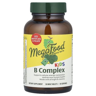 Megafood, Kids B Complex, 30 mini tabletki