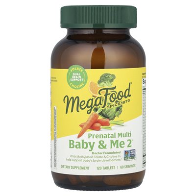 Megafood, Baby & Me 2 ™, Prenatal Multi, 120 Tabletten