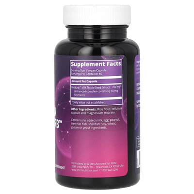 MRM Nutrition, silymaryna z biosorbem, 60 wegańskich kapsułek MRM Nutrition, silymaryna z biosorbem, 60 wegańskich kapsułek