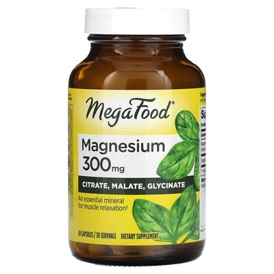 Megafood, Magnesium, 300 mg, 60 Kapseln
