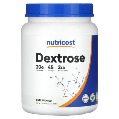 Nutricost, Dextrose, ohne Geschmack, 32,4 oz (907 g)