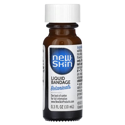 Nowa skóra, bandaż w płynie, ochrona skóry, botaniczne, 0,3 fl oz (10 ml)
