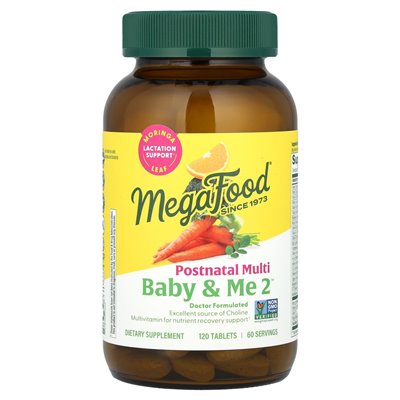 Megafood, Baby & Me 2 ™, postnatal Multi, 120 tabletek Megafood, Baby & Me 2 ™, postnatal Multi, 120 tabletek