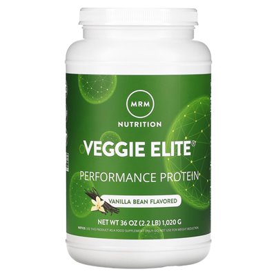 MRM Nutrition, Veggie Elite, Performance Protein, Vanilla Bean, 2,2 funta (1020 g)