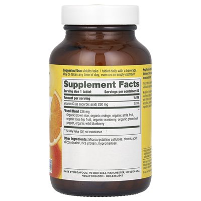 Megafood, Complex C, 60 tabletek