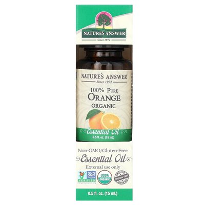 Odpowiedź natury, 100% czysty organiczny olejek eteryczny, pomarańcza, 0,5 fl oz (15 ml) Odpowiedź natury, 100% czysty organiczny olejek eteryczny, pomarańcza, 0,5 fl oz (15 ml)