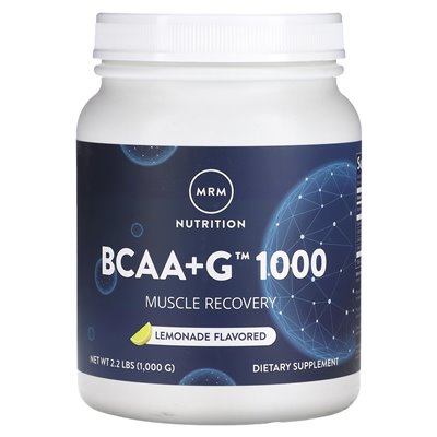 MRM Nutrition, BCAA+G 1000, lemoniada, 2,2 funta (1000 g)