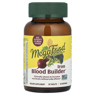 Megafood, Iron Blood Builder, 30 Tablets