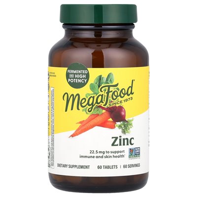 Megafood, Zink, 22,5 mg, 60 Tabletten