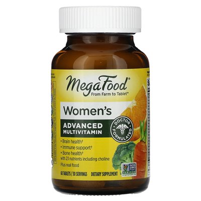 Megafood, zaawansowana multiwitamina kobiet, 60 tabletek