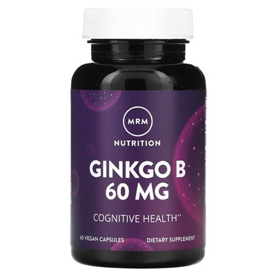 MRM Nutrition, Ginkgo B, 60 mg, 60 vegan capsules