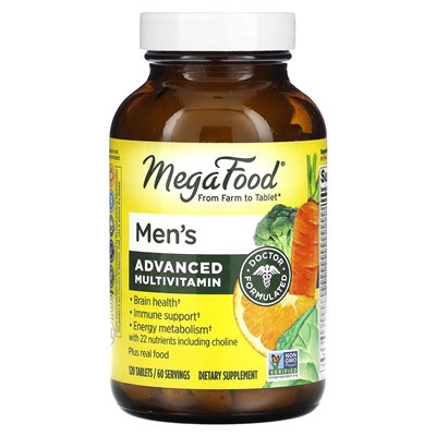 Megafood, Advanced Men's Multivitamin, 120 Tablets
