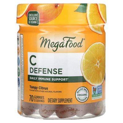 Megafood, C Defense, Tangy Citrus, 70 gumzy