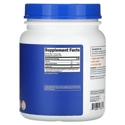 Nutricost, D-Mannose, niezmożony, 17,9 uncji (500 g)