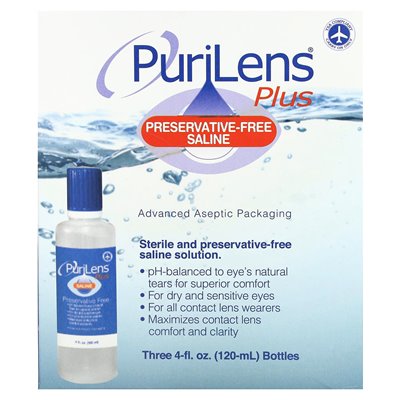 Puryles, a także solanki bez konserwujące, 3 butelki, 4 uncje (120 ml) Puryles, a także solanki bez konserwujące, 3 butelki, 4 uncje (120 ml)