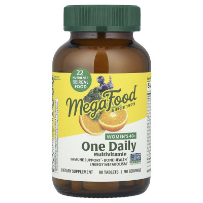 Megafood, 40+ jeden dzienny multiwitamin, 90 tabletek