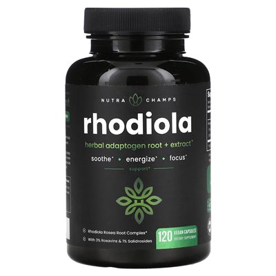 Nutrachamps, Rhodiola, 120 wegańskich kapsułek