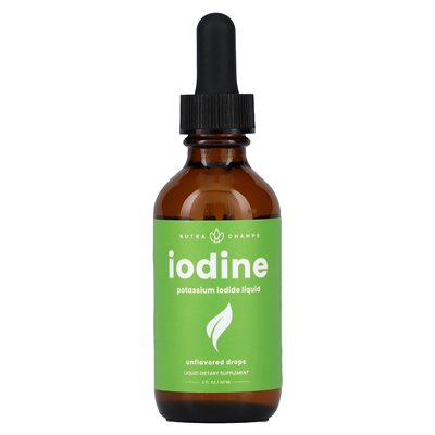 Nutrachamps, płynne krople jodu, bezsfektowane, 2 fl oz (60 ml)