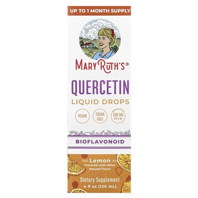 Maryruth's, Quercetyin Liquid Drops, cytryna, 4 fl oz (120 ml) Maryruth's, Quercetyin Liquid Drops, cytryna, 4 fl oz (120 ml)