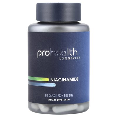 Długość zdrowia, niacynamid, 600 mg, 60 kapsułek