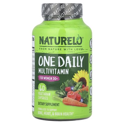 Naturelo, One Daily Multivitamin for Women 50+, 60 Vegetarian Capsules