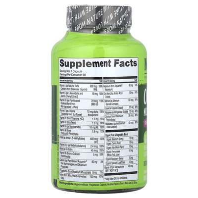 Naturelo, One Daily Multivitamin for Women 50+, 60 Vegetarian Capsules